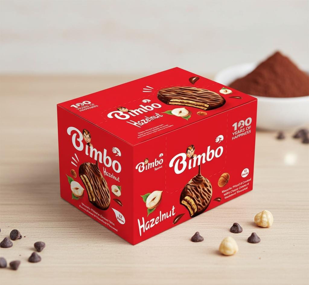 Bimbo Hazelnut Flavored Wafers - BOX x12pic